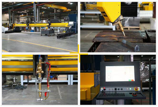 上Ｆ讲10米超长跨距无限回转数控坡口切割机